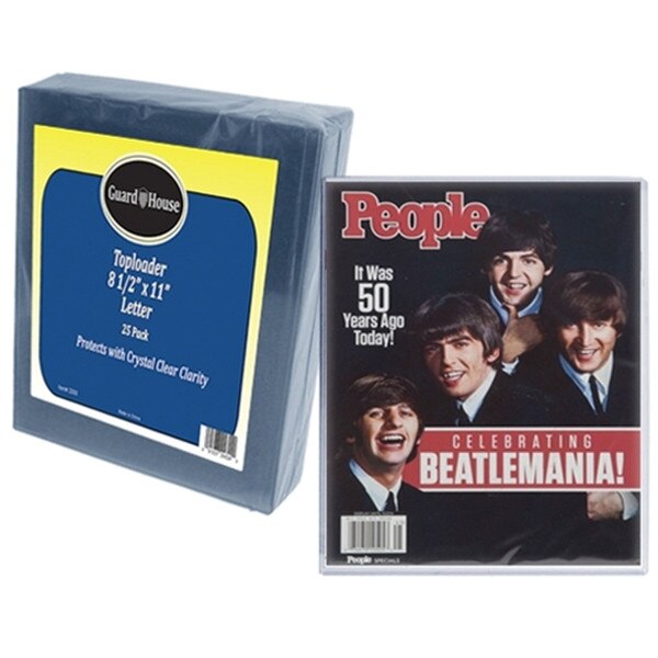 Toploaders for Single Sheets